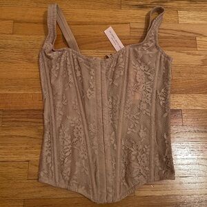 Victoria's Secret Beige Lace Corset